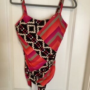 Beautiful colourful full piece bathing suit